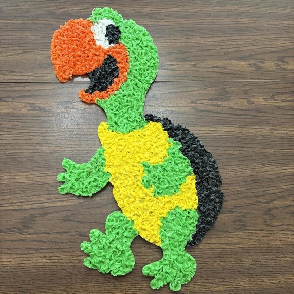 Other - Vintage Melted Plastic Popcorn Turtle Wall Hanging Decor